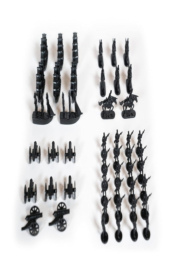 Morrison Games Napoleonic & Civil War Military Miniatures (Black): Plastic Toy Soldiers Set: Infantry, Cavalry, Artillery, Ships - Image 3
